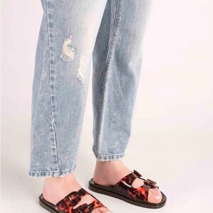 Tortoiseshell Jelly Sandals